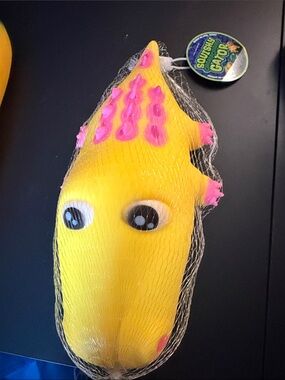 Squishy Gator yellow and pink